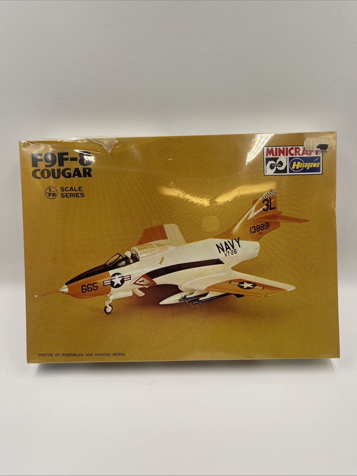 Minicraft Hasegawa F9F-8 Cougar Model Kit #1139 US Navy Fighter Sealed New Minicraft Hasegawa F9F-8 Cougar Model Kit #1139 US Navy Fighter Sealed New