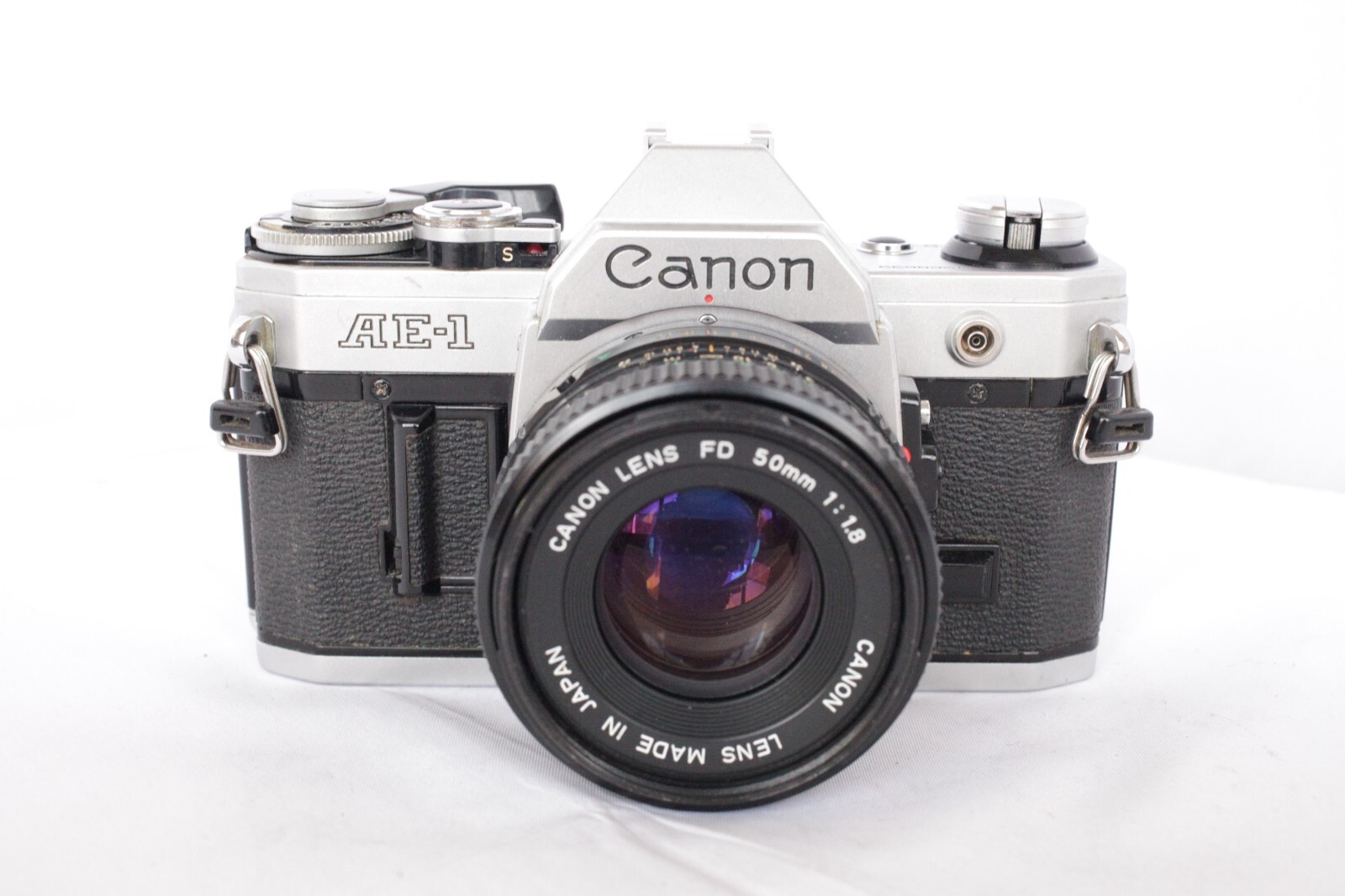 Canon AE-1 35mm SLR Film Camera with 50mm f/1.8 Lens Kit, Refurbished & Tested