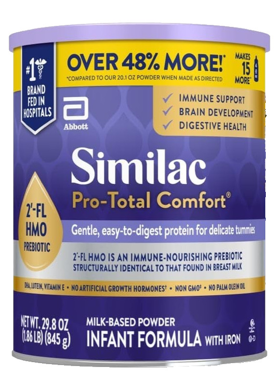 6 Pack Similac Pro-Total Comfort Infant Formula Powder With Iron Non-GMO 29.8 oz