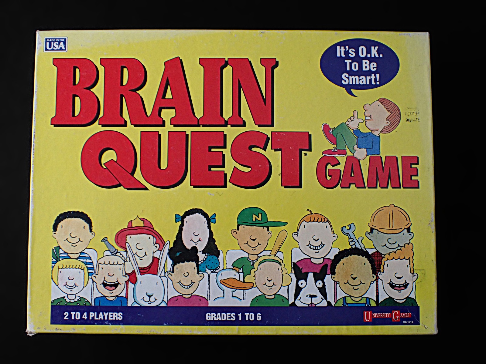 Vintage 1993 Brain Quest Board Game University Games UG1710 Grades 1-6 256 Cards