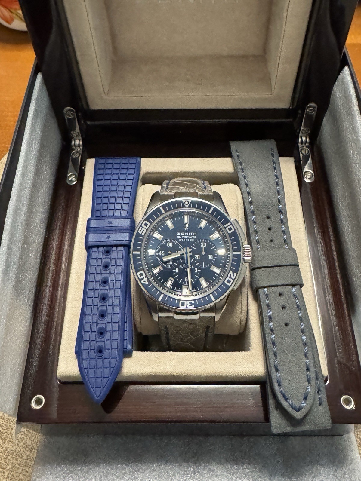 ZENITH El Primero Stratos Flyback Chronograph Blue Dial Steel 45mm 300m ZENITH El Primero Stratos Flyback Chronograph Blue Dial Steel 45mm 300m