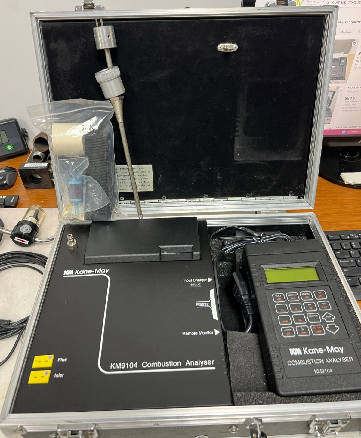 👀 KANE-MAY KM9000 COMBUSTION ANALYSER KM9104