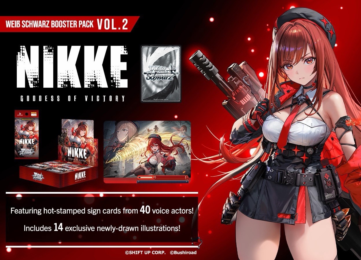 Presale Weiss Schwarz Goddess of Victory NIKKE vol.2 (English) Booster Box 9/25 Presale Weiss Schwarz Goddess of Victory NIKKE vol.2 (English) Booster Box 9/25