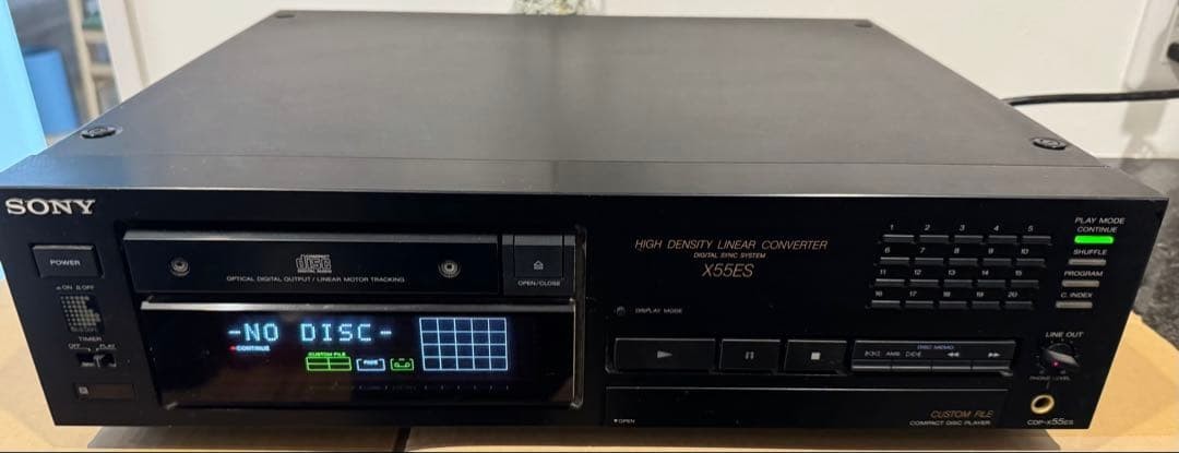 Sony CDP-X55ES CD Player High Density Linear Converter Untested Selling Us Is