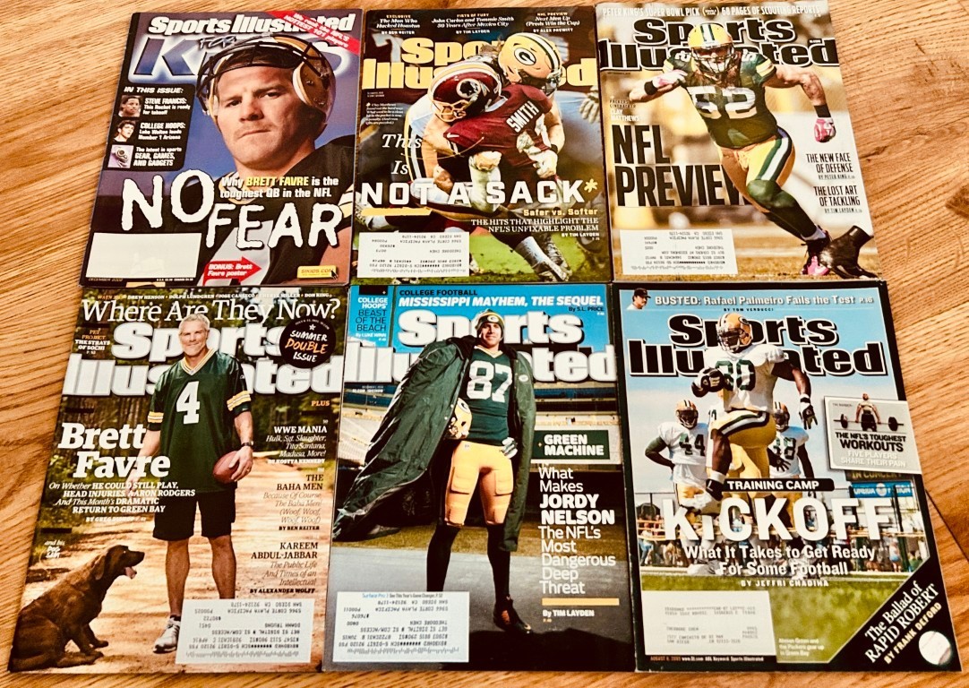 6 Packers Sports Illustrated SI for Kids Brett Favre Clay Matthews Jordy Nelson 6 Packers Sports Illustrated SI for Kids Brett Favre Clay Matthews Jordy Nelson