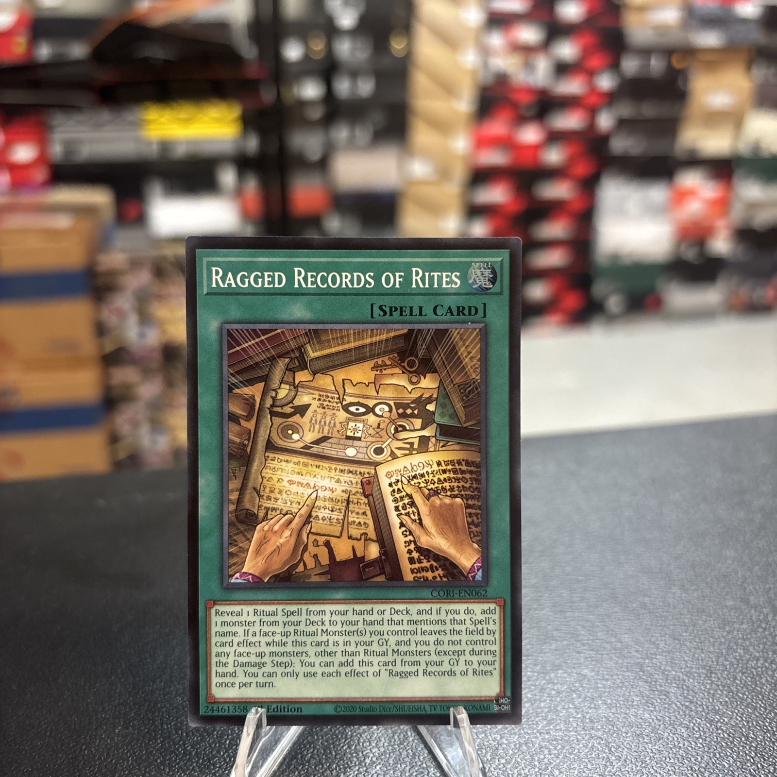RAGGED RECORDS OF RITES CORI-EN062 1ST ED SUPER RARE CHAOS ORIGINS YUGIOH NM RAGGED RECORDS OF RITES CORI-EN062 1ST ED SUPER RARE CHAOS ORIGINS YUGIOH NM