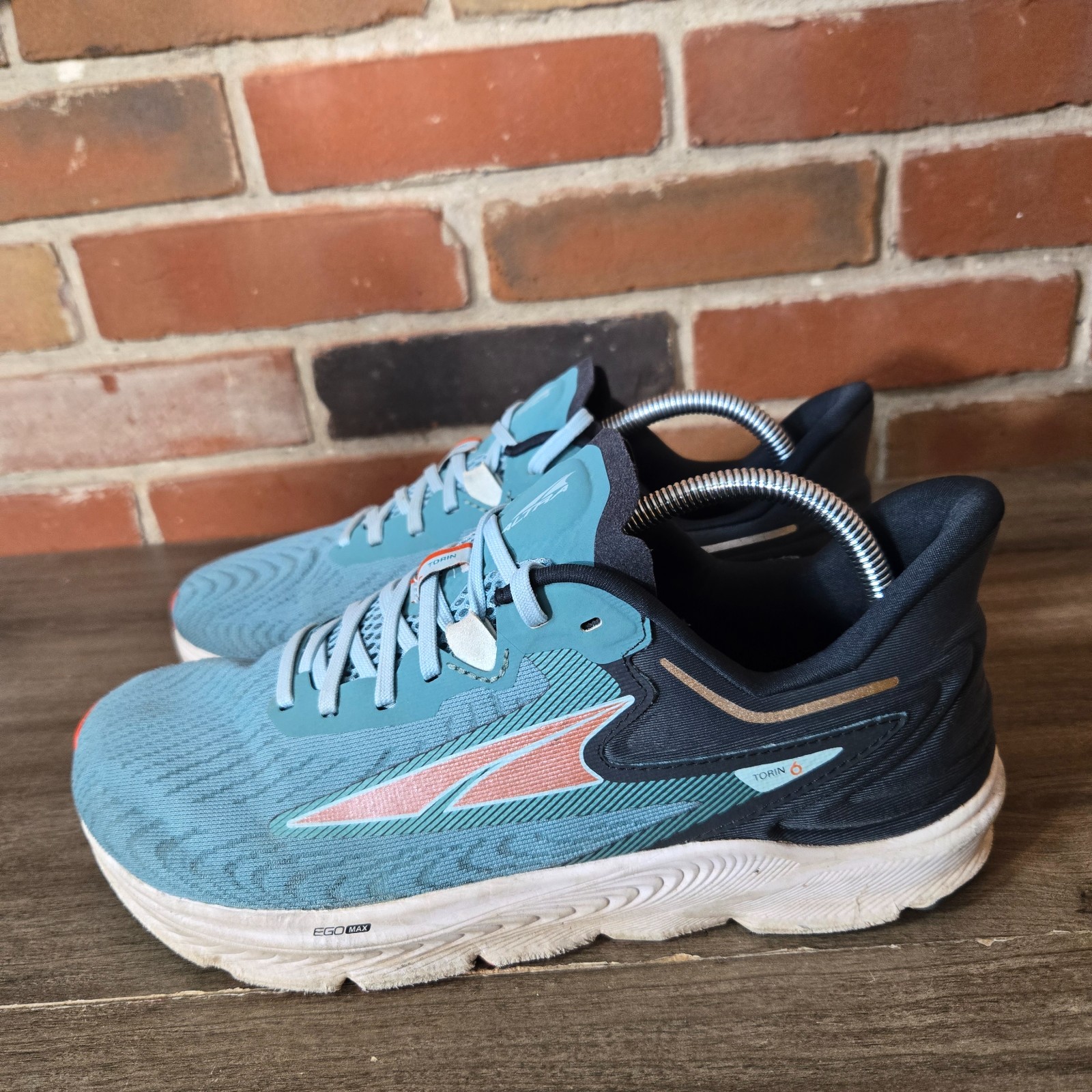 Altra Torin 6 Dusty Teal Green Coral Road Running Shoes mens size 9 Altra Torin 6 Dusty Teal Green Coral Road Running Shoes mens size 9