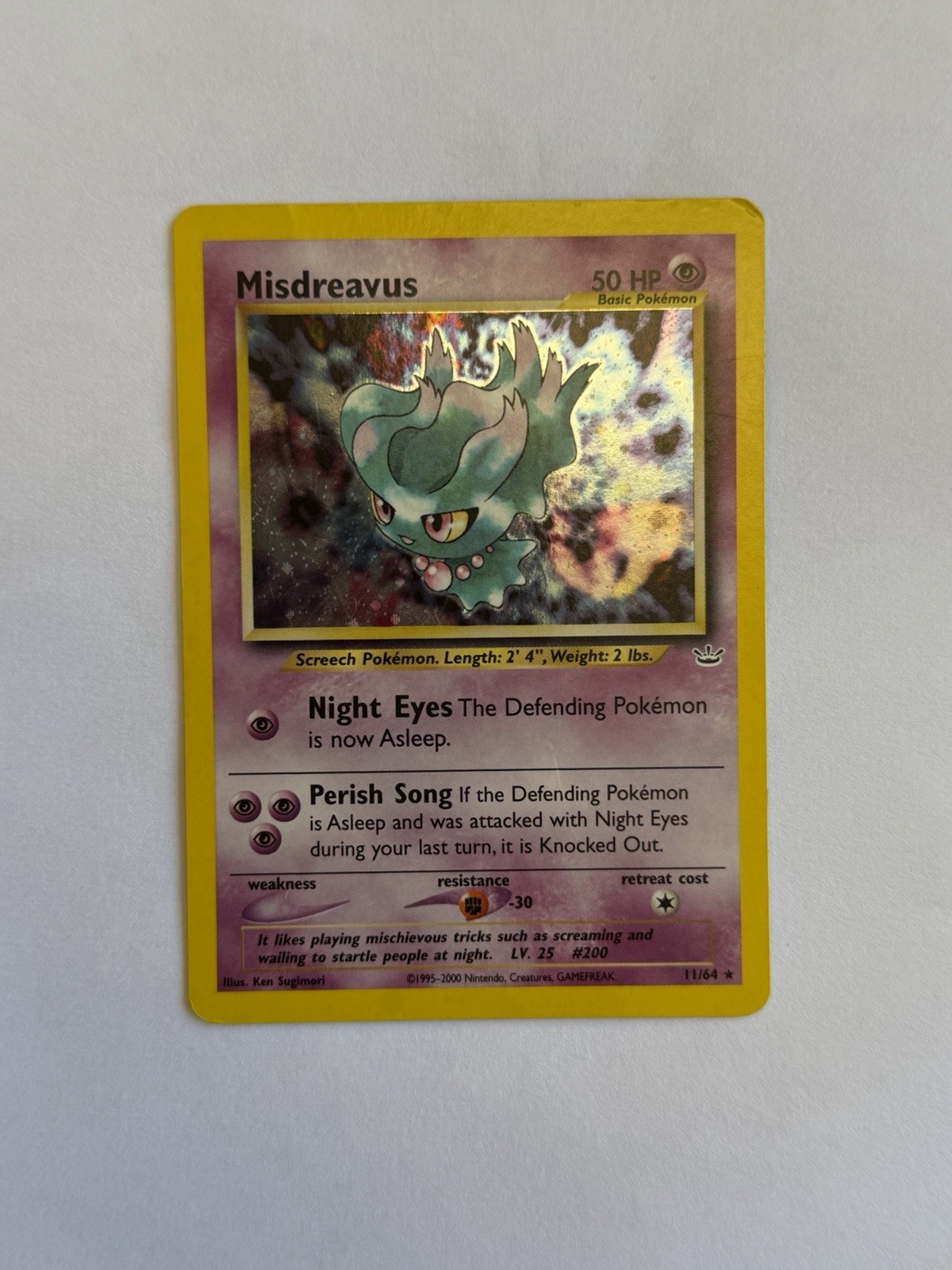 Misdreavus 11/64 Neo Revelation Holo Misdreavus 11/64 Neo Revelation Holo