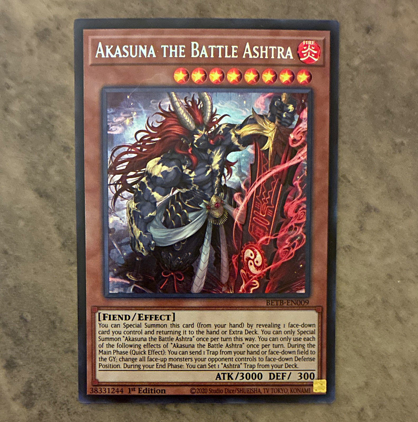 Yugioh TCG - Akasuna the Battle Ashtra - Secret Rare - BETB-EN009 - Beyond the