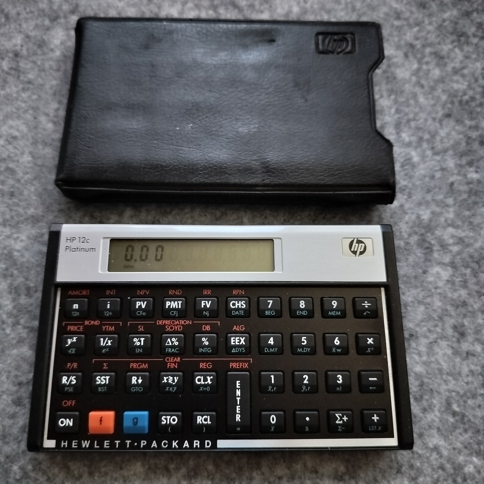Hewlett Packard HP 12C Platinum Edition Financial Calculator Tested w/Case Hewlett Packard HP 12C Platinum Edition Financial Calculator Tested w/Case