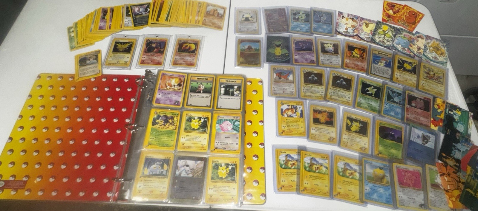 Huge Vintage Pokemon Card Lot Pikachu Mew Charizard Blastoise Gyarados & More