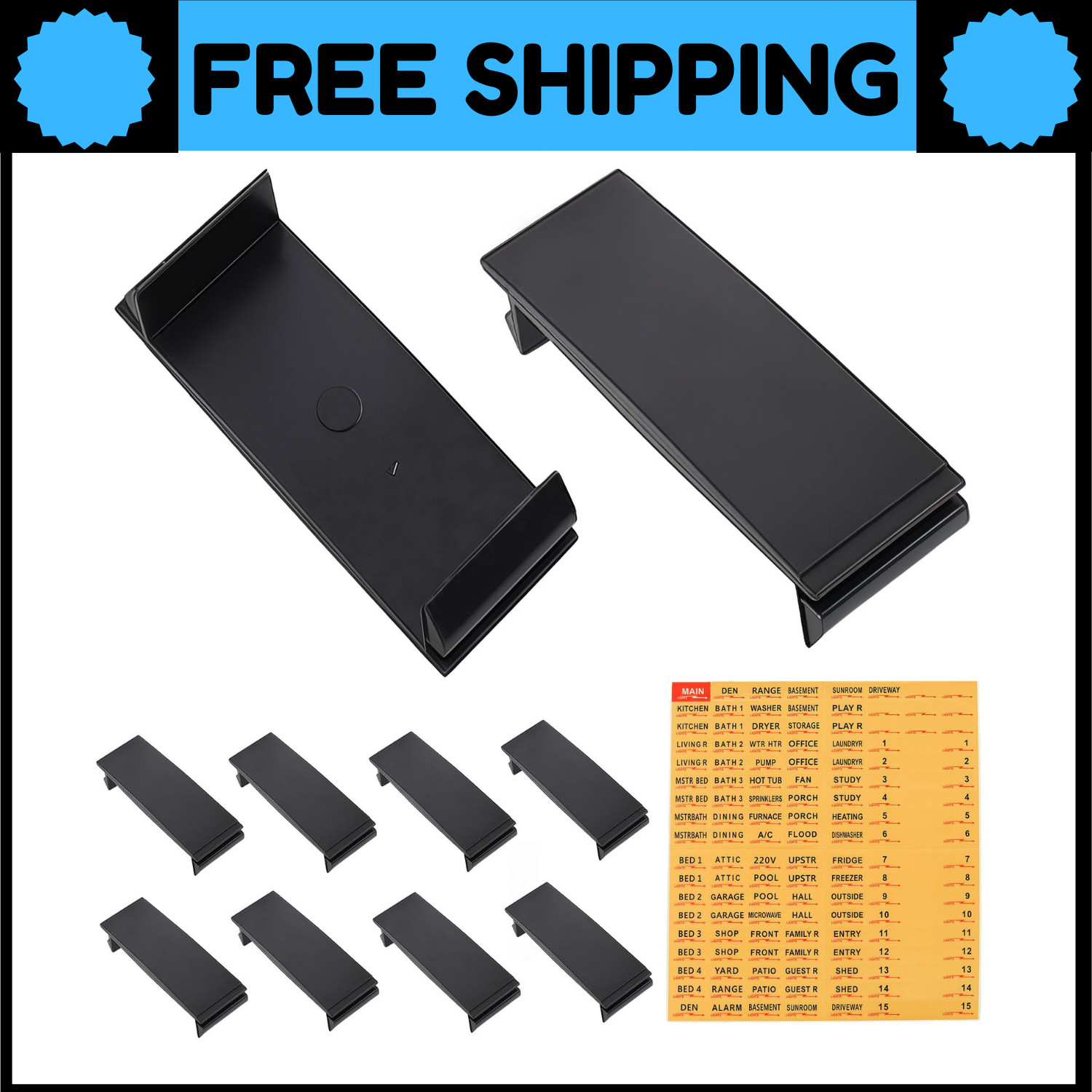 Universal Breaker Filler Plate for Load Centers 10 Pack, Use for Closing 1 In...