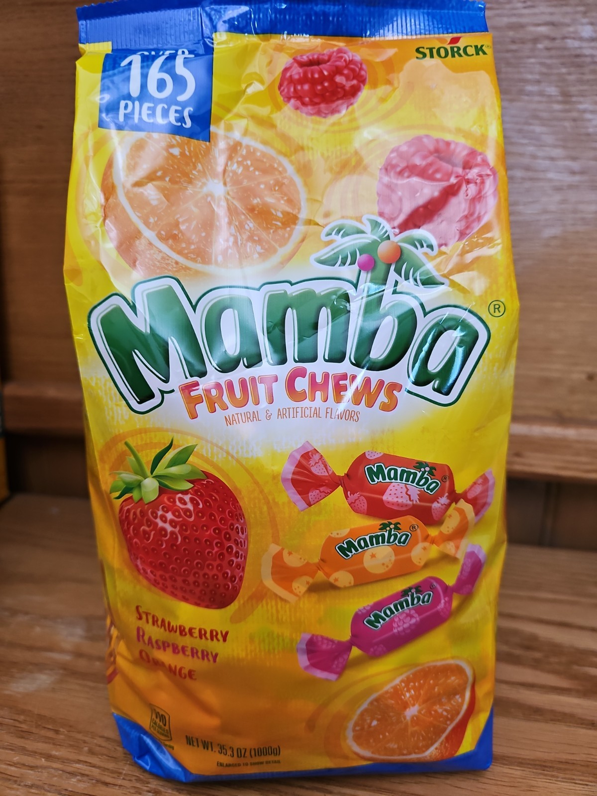 NEW MAMBA Fruit Chews, Strawberry Raspberry Orange, 165 Pieces Plus, 35.3 oz 😋 NEW MAMBA Fruit Chews, Strawberry Raspberry Orange, 165 Pieces Plus, 35.3 oz 😋
