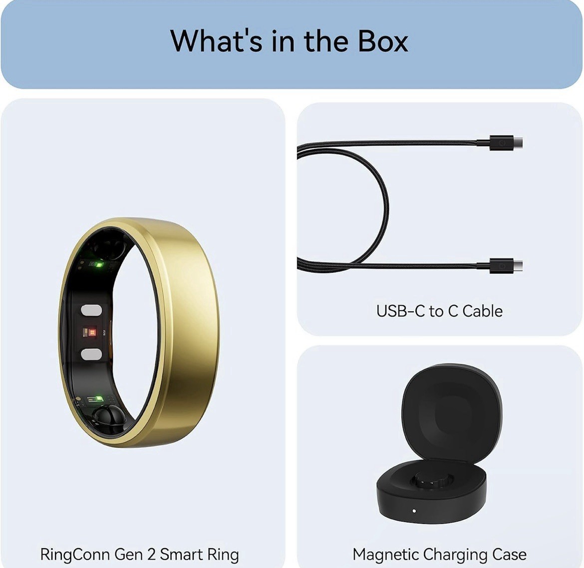NEW RingConn Gen 2 Ultra-Thin Smart Ring Size 10 Royal Gold Health Tracking NEW RingConn Gen 2 Ultra-Thin Smart Ring Size 10 Royal Gold Health Tracking