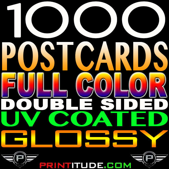 1000 Full Color 4x6 GLOSSY 2 SIDED 4