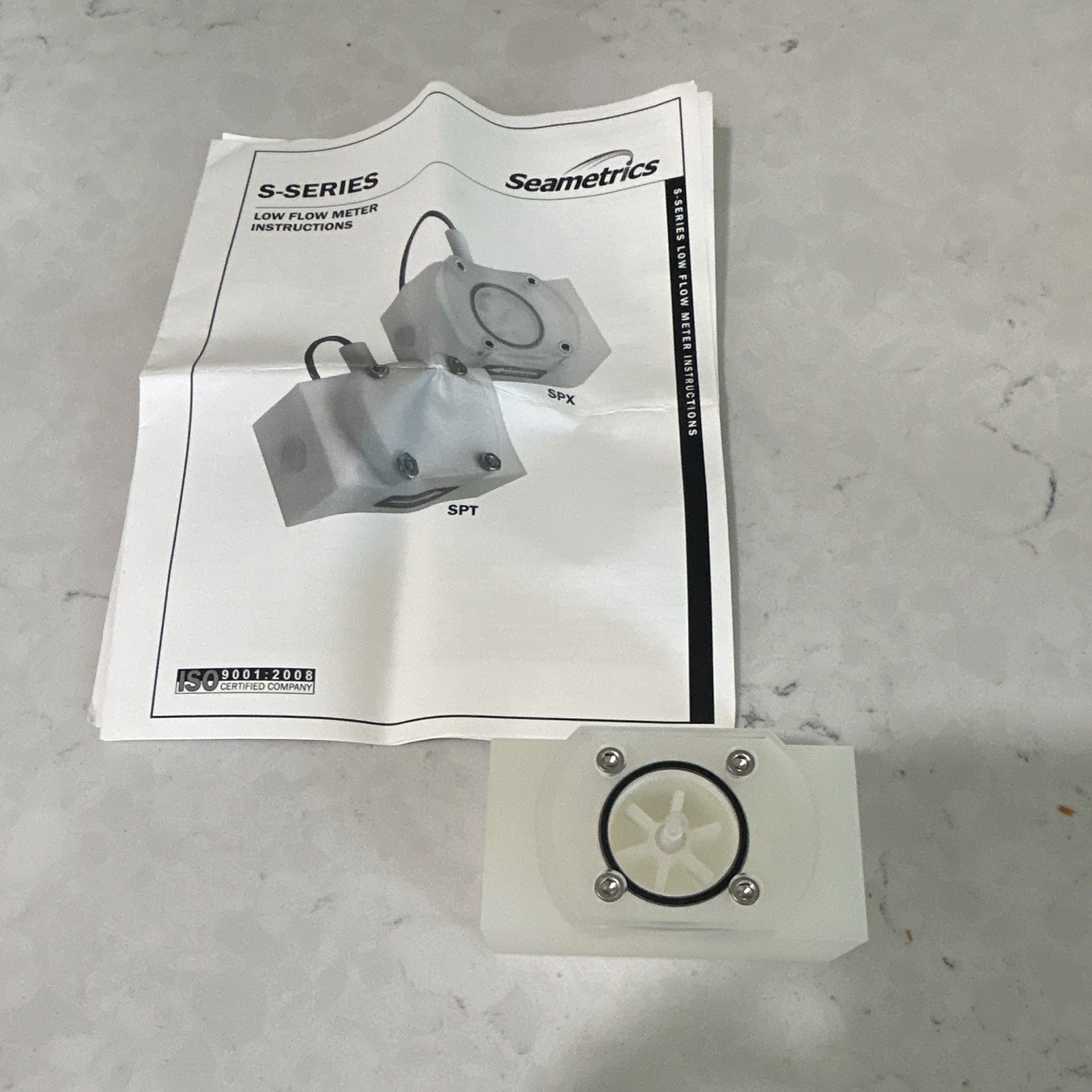 NEW Seametrics SPX-050 1/2” Single Jet Low Flow Meter Polypropylene Acrylic Cov