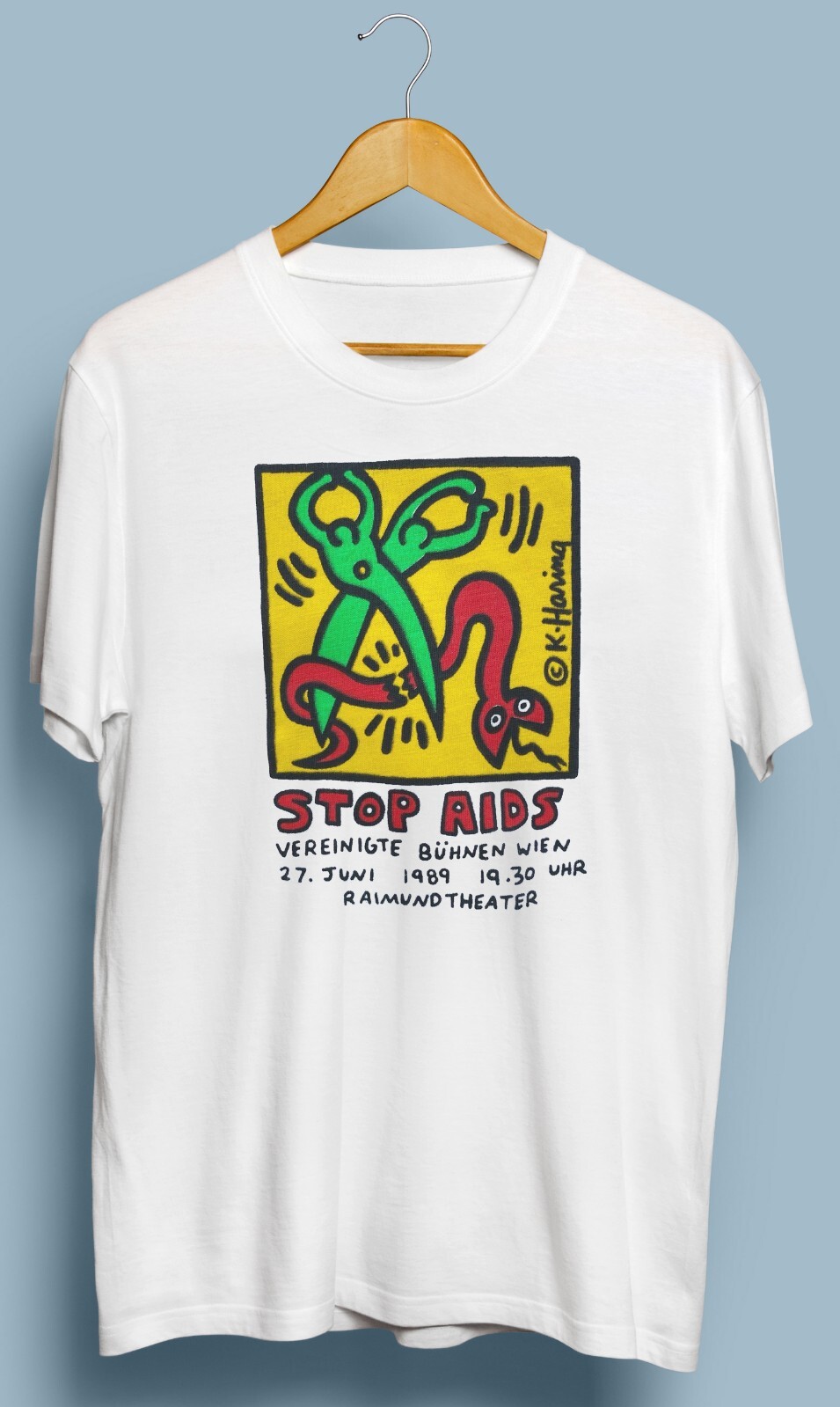 Vintage Stop Aids '89 T Shirt S M L XL 2XL