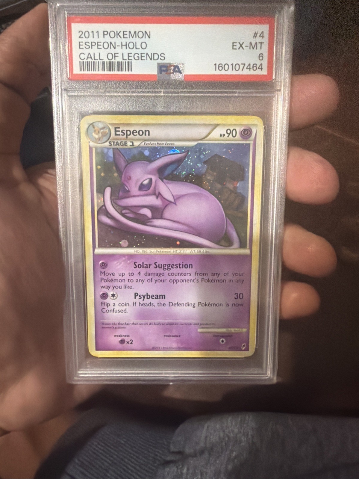 2011 Pokemon Espeon #4 HOLO CALL OF LEGENDS Psa6 Beautiful Holo New Cert 2011 Pokemon Espeon #4 HOLO CALL OF LEGENDS Psa6 Beautiful Holo New Cert