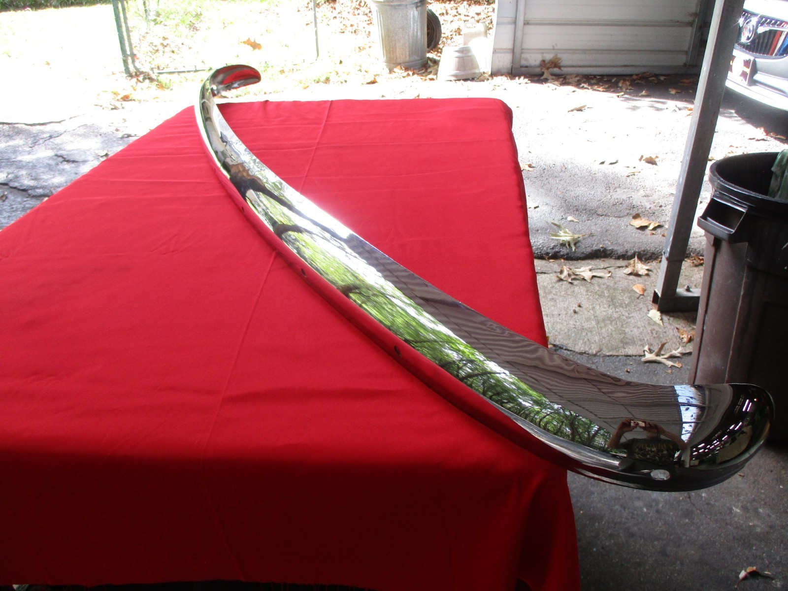 NOS Triumph TR4 TR4A Chrome Front Bumper Made in England New Old Stock NOS Triumph TR4 TR4A Chrome Front Bumper Made in England New Old Stock