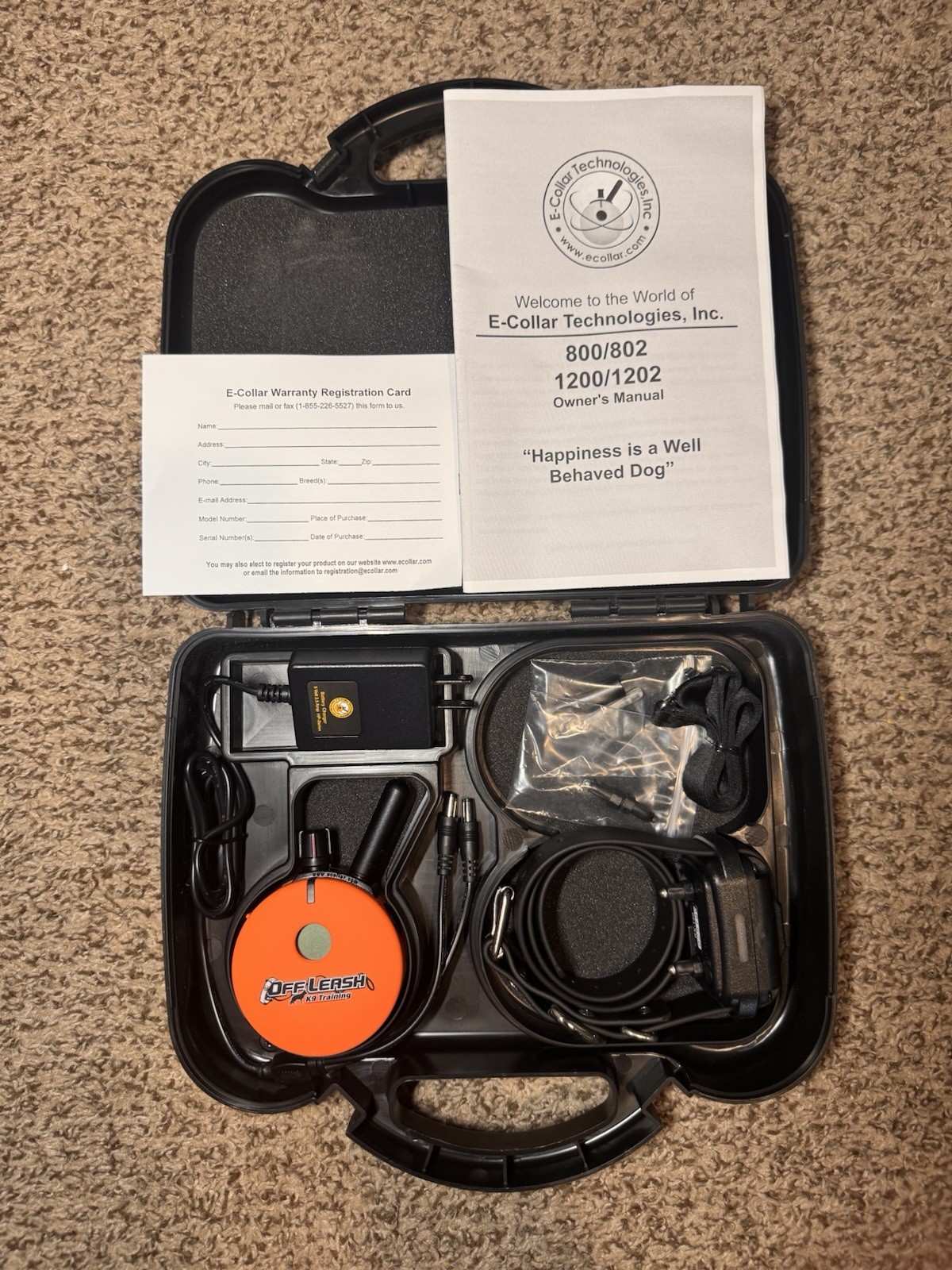 E-Collar Technologies ET-1200 Remote Dog Training Collar Complete E-Collar Case E-Collar Technologies ET-1200 Remote Dog Training Collar Complete E-Collar Case
