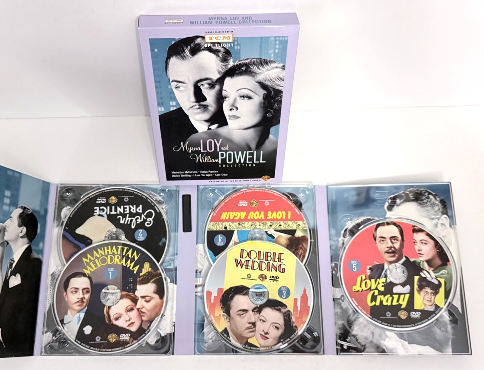 Myrna Loy and William Powell Collection TCM Spotlight DVD 5-Disc Box Set