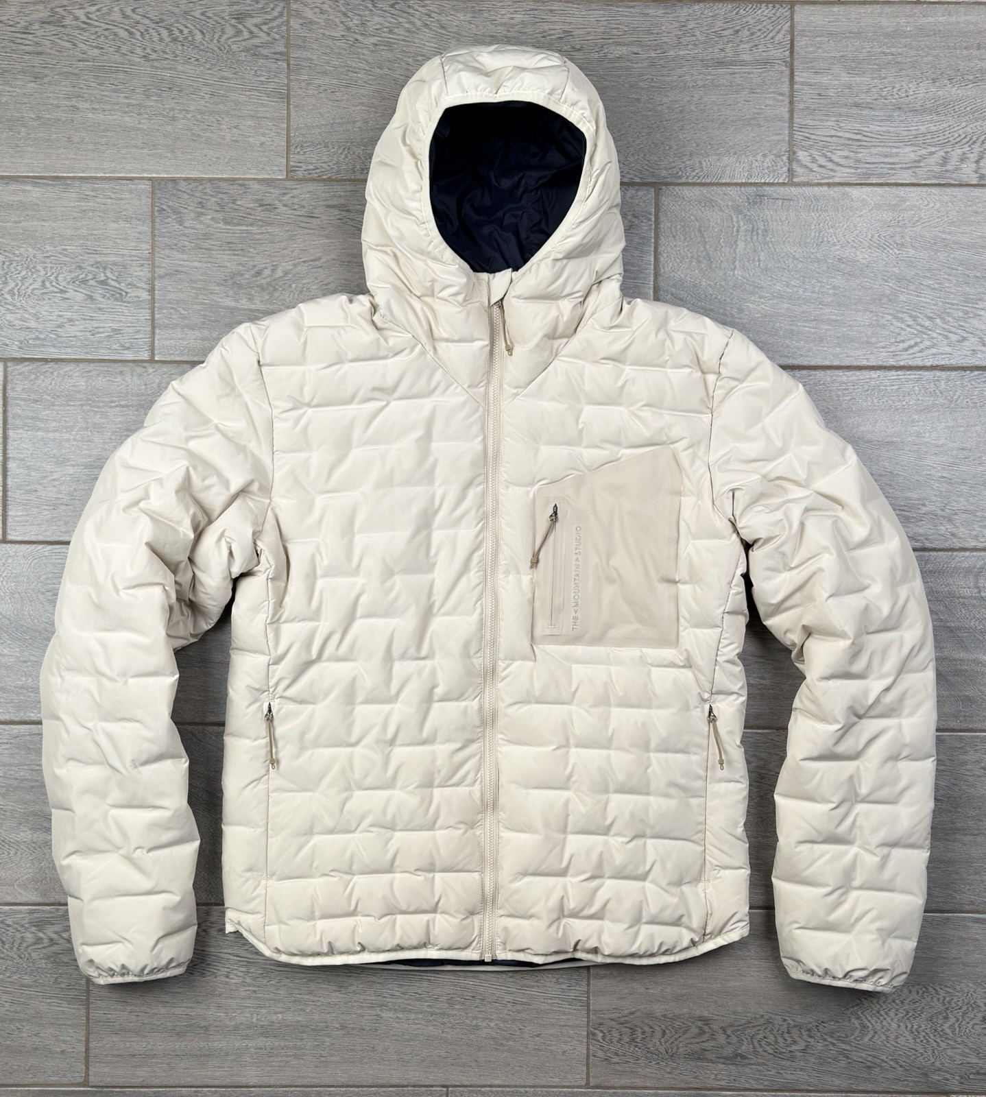 The Mountain Studio Cream Men's Reversible D-3 RL Down Jacket New With Defects M