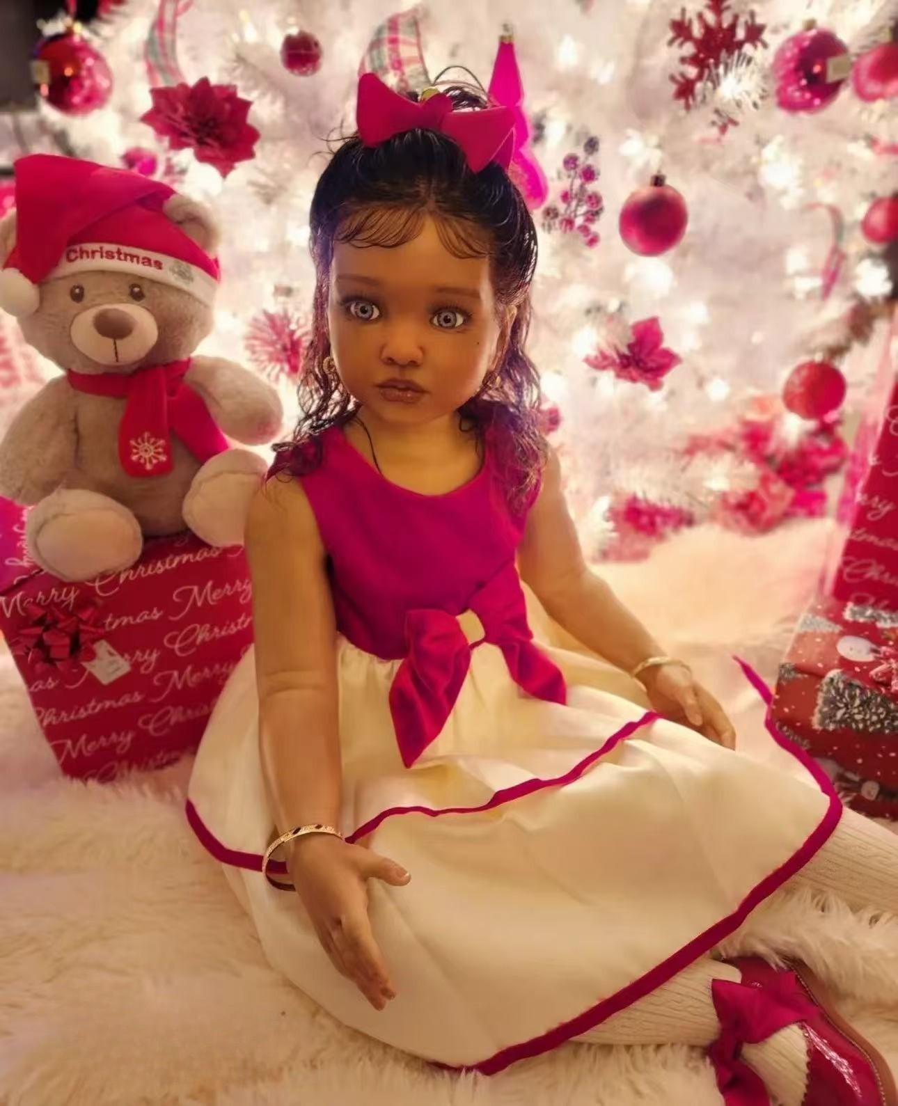 40inch Lifelike Painted Reborn Doll Kits Toddler Girl Rooted Hair Birthday Gift 40inch Lifelike Painted Reborn Doll Kits Toddler Girl Rooted Hair Birthday Gift