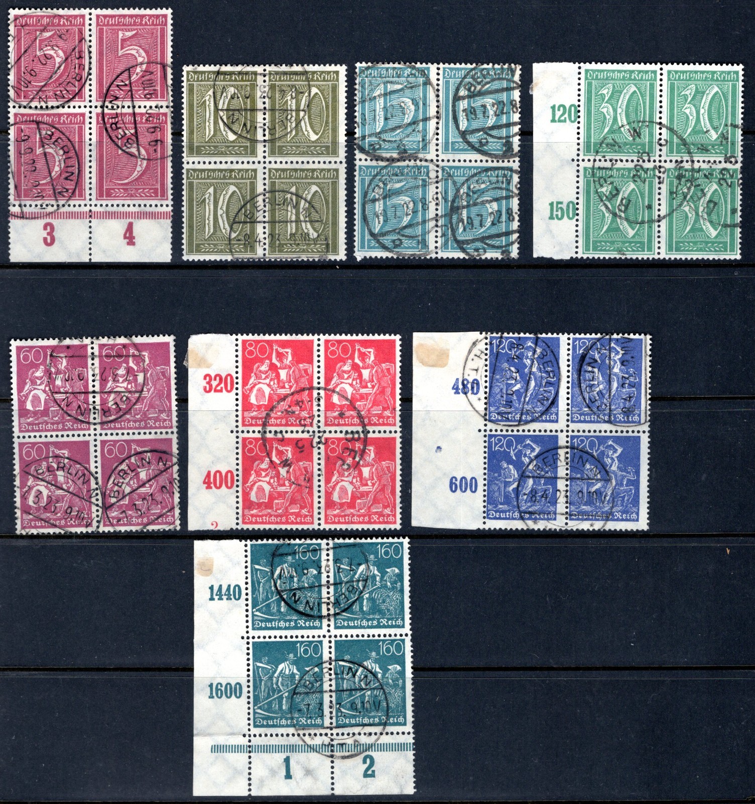 GERMANY 1921 Inflation Wmk Waffeln in B4 Used