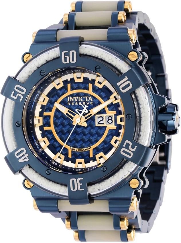 NIB INVICTA ThermoGlow Reserve Blue Label 53mm Watch Model #36900 MSRP $3,295