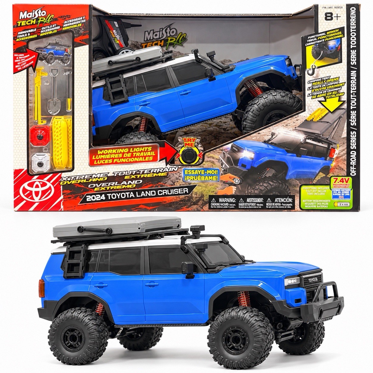 New Maisto Tech RC 2024 Blue Toyota Land Cruiser Xtreme Overland Costco 1929728