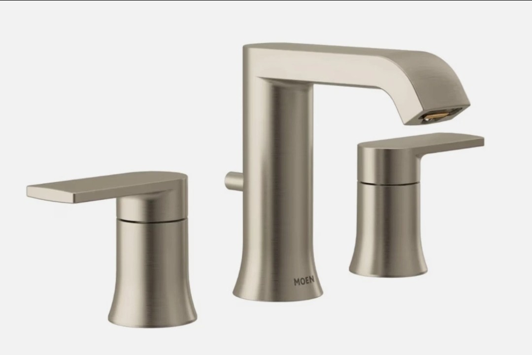 Moen T6708BN Genta LX 1.2 GPM Widespread Bathroom Faucet, Brushed Nickel Moen T6708BN Genta LX 1.2 GPM Widespread Bathroom Faucet, Brushed Nickel