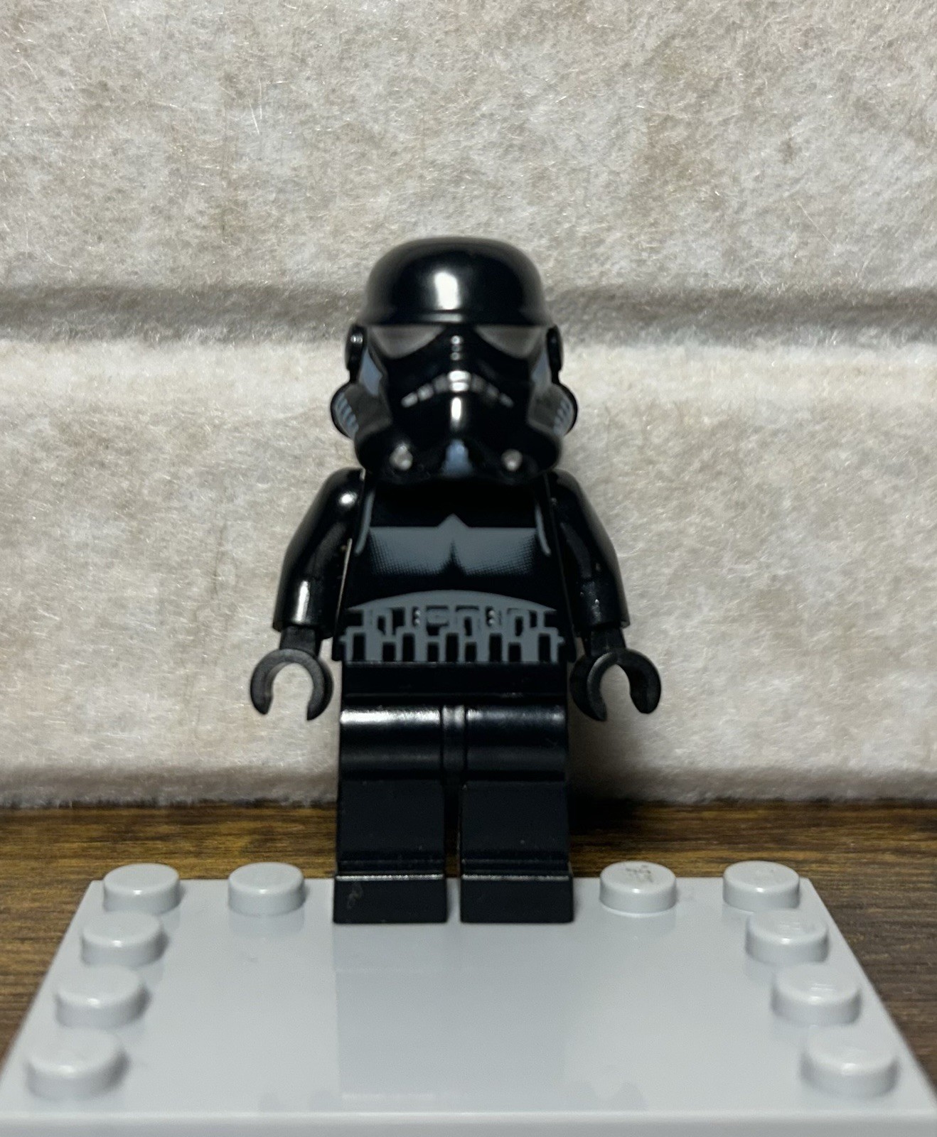 Misprinted Lego Star Wars shadow trooper (regular for comparison) Misprinted Lego Star Wars shadow trooper (regular for comparison)