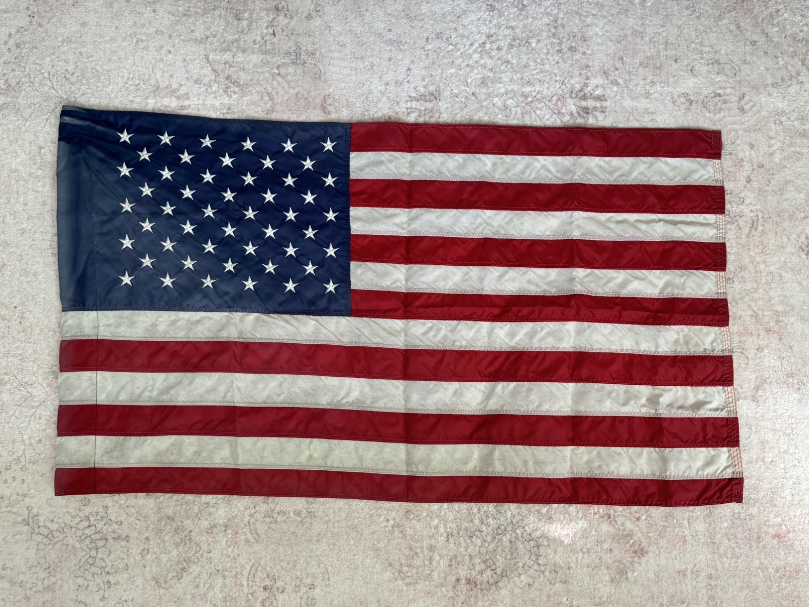 Vintage American Flag 28x50 inc 50 Star FMA Certified 100% Nylon Made USA Vintage American Flag 28x50 inc 50 Star FMA Certified 100% Nylon Made USA