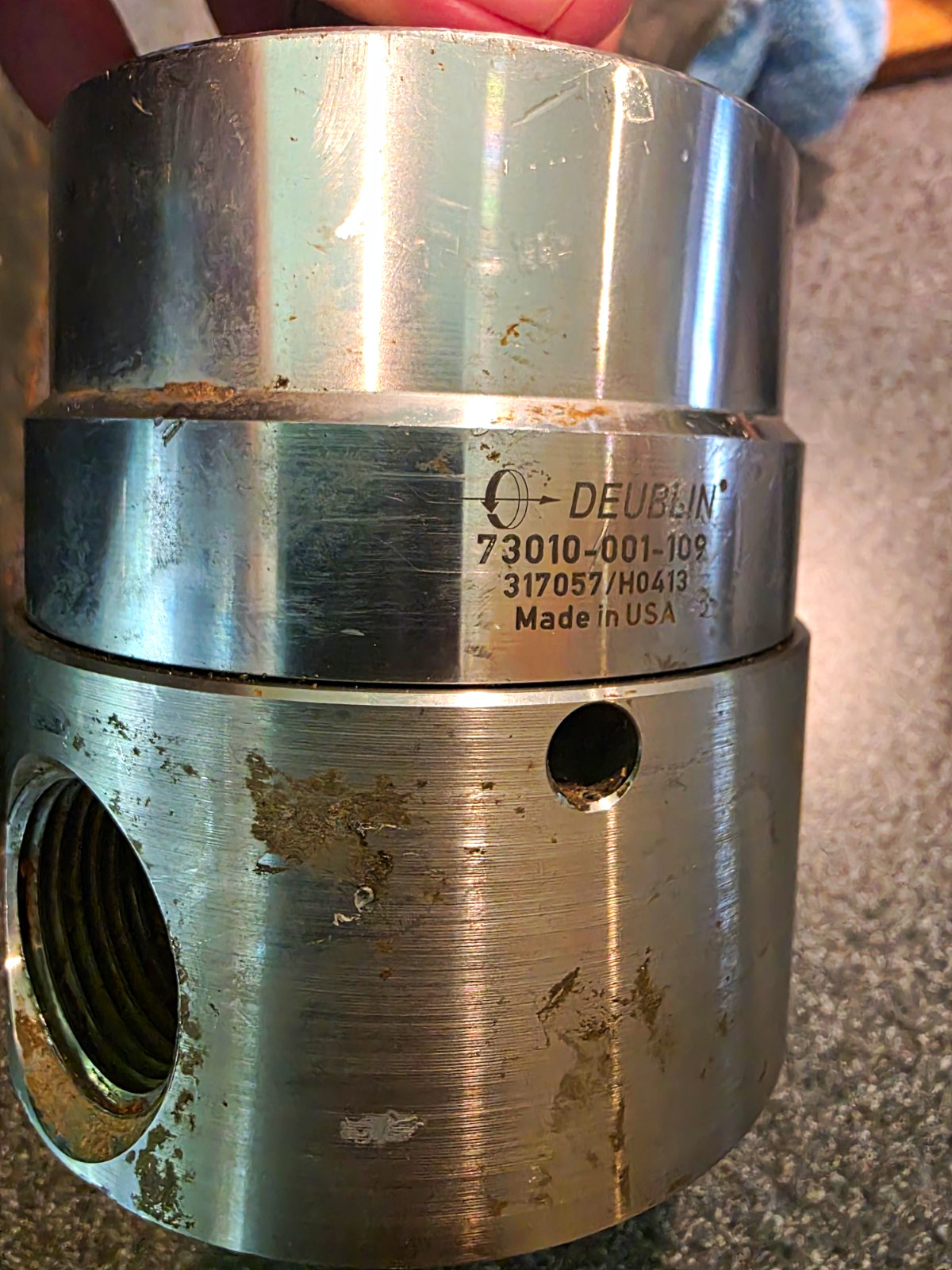 DEUBLIN 73010-001-109 Rotary Union HDD Drilling Mud Vermeer USED