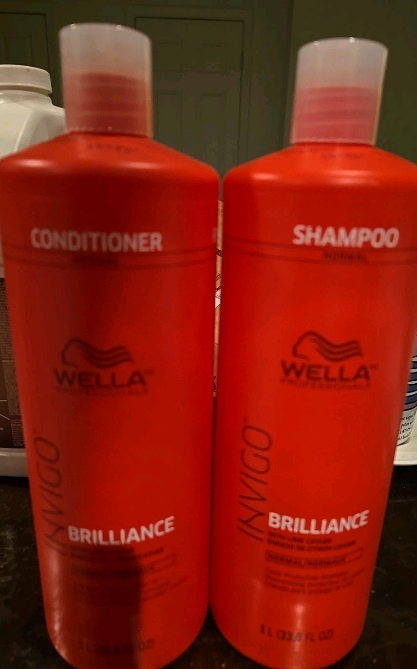 Wella Invigo Brilliance Shampoo Conditioner 33oz Duo -pick Normal/Fine Wella Invigo Brilliance Shampoo Conditioner 33oz Duo -pick Normal/Fine