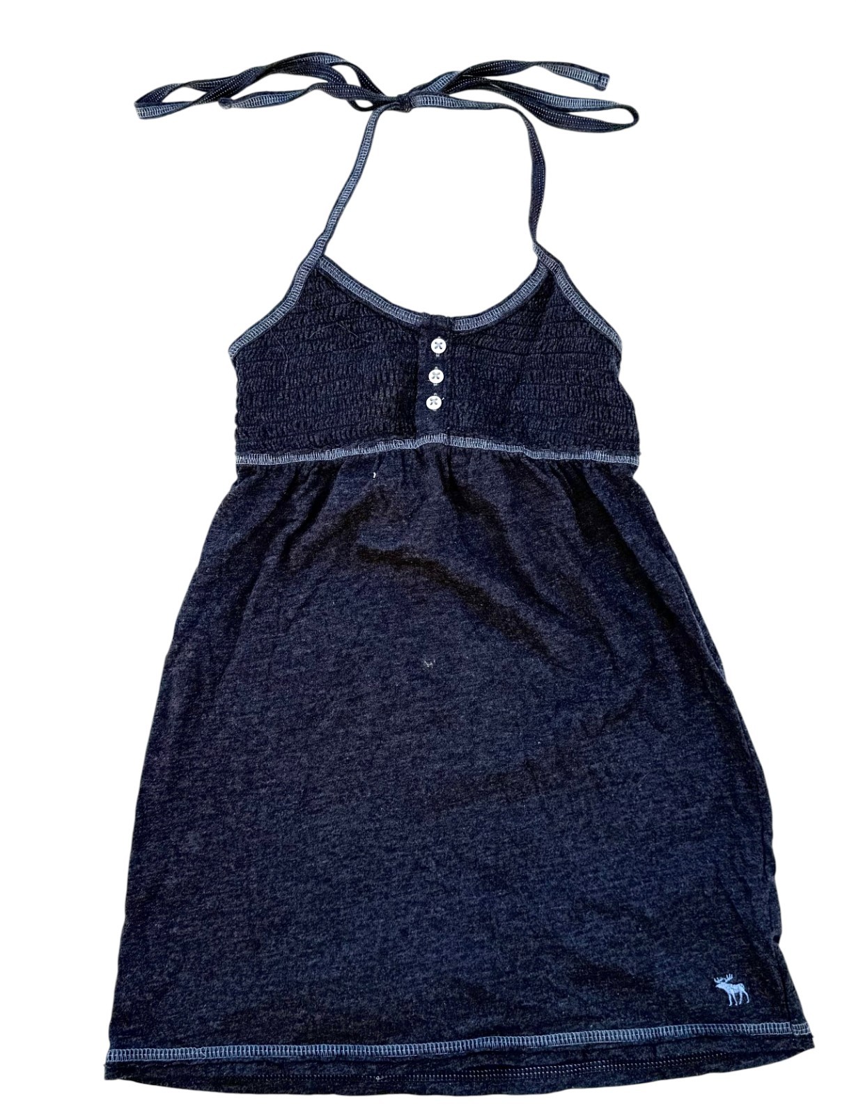 Abercrombie & Fitch Kids Halter Tank Top Children Size M Blue Cotton Blend *READ Abercrombie & Fitch Kids Halter Tank Top Children Size M Blue Cotton Blend *READ