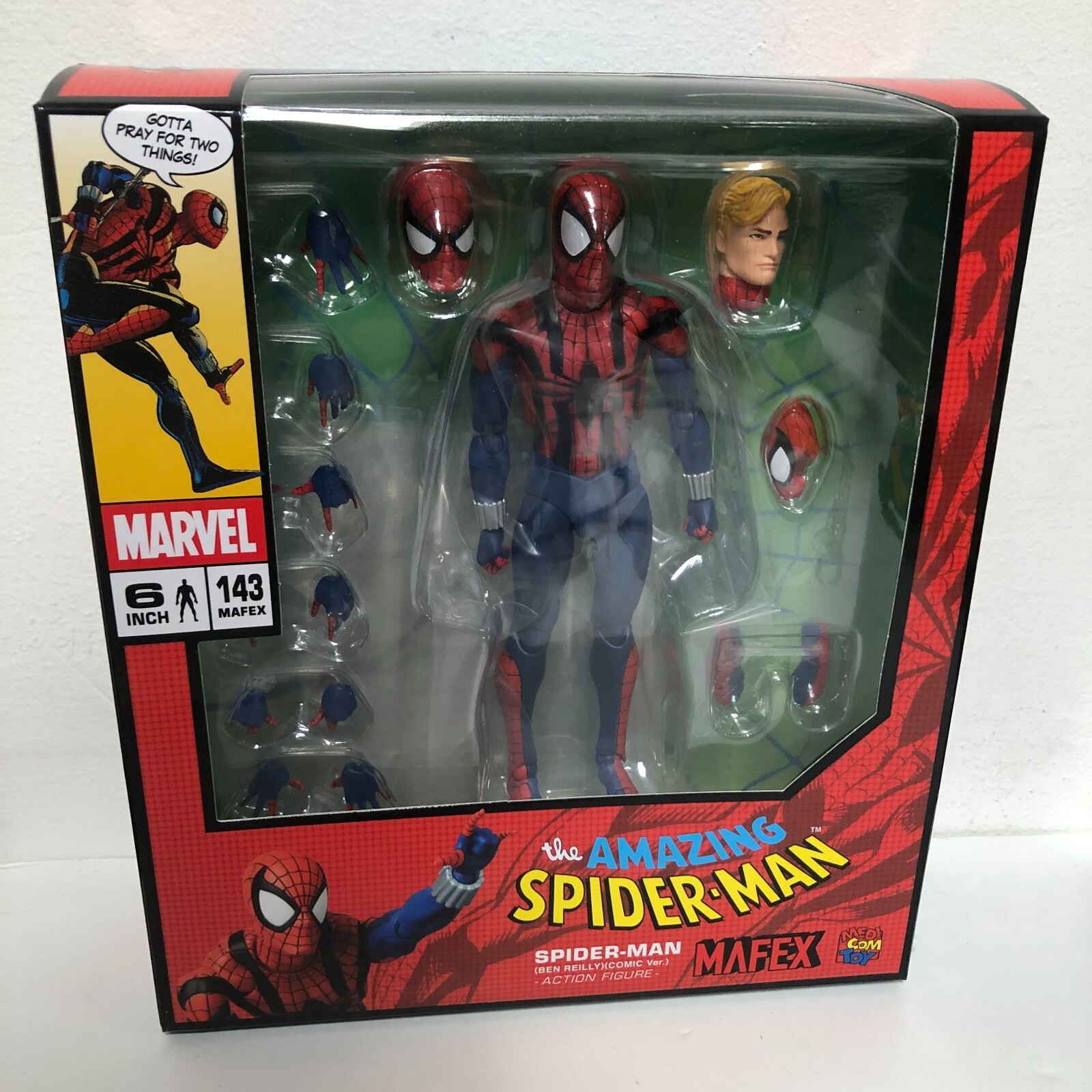 OFFICIAL MAFEX No.143 MEDICOM TOY SPIDER-MAN BEN REILLY SPIDERMAN USSELLER OFFICIAL MAFEX No.143 MEDICOM TOY SPIDER-MAN BEN REILLY SPIDERMAN USSELLER