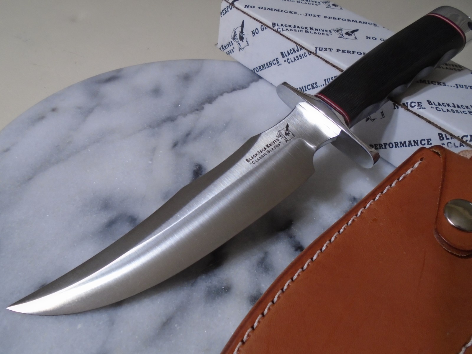 Blackjack Classic Model 4 Fixed Blade Knife A2 Tool Steel Micarta BCBMK4MBC New Blackjack Classic Model 4 Fixed Blade Knife A2 Tool Steel Micarta BCBMK4MBC New
