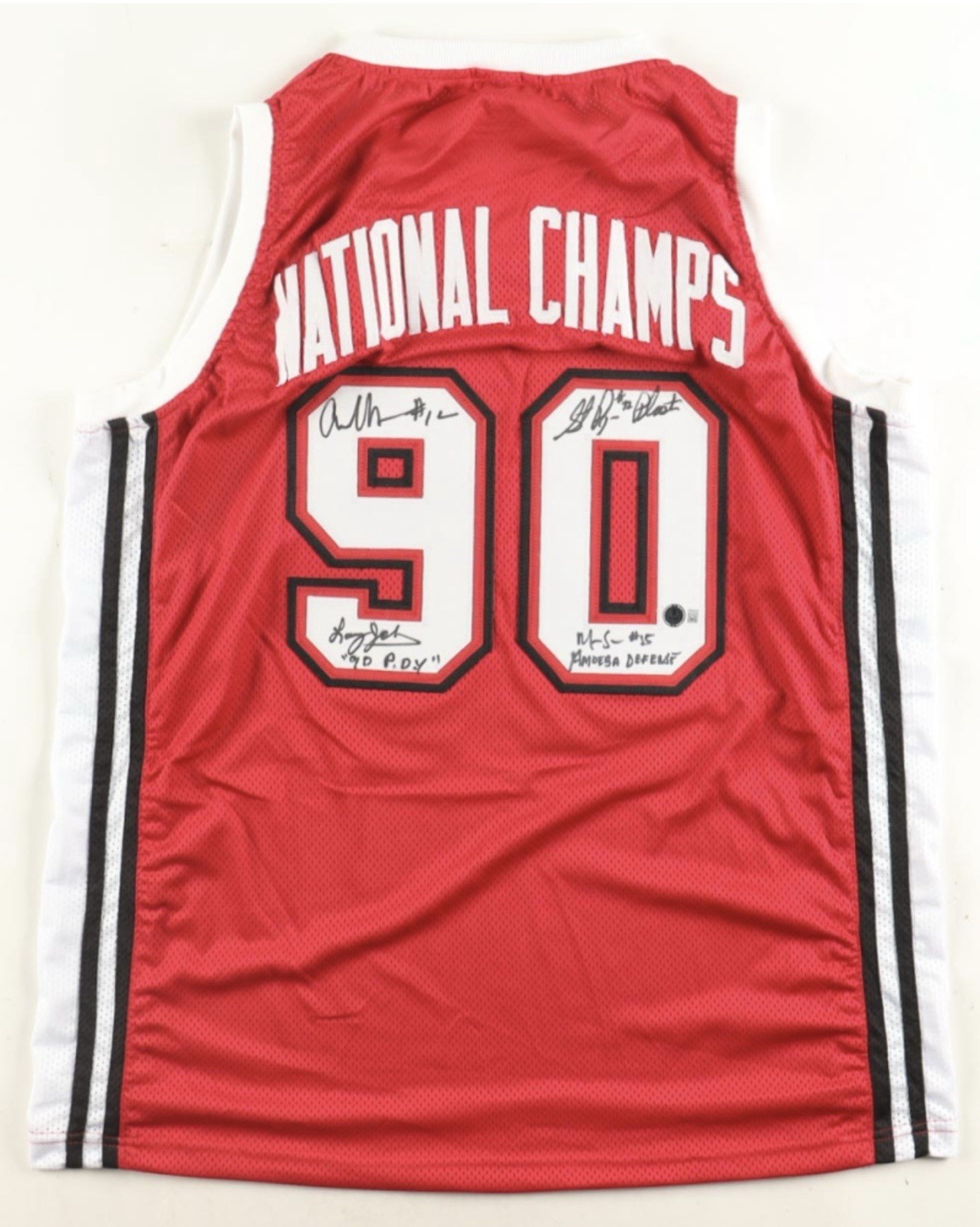 1989-1990 UNLV Runnin\' Rebels Championship Team-Signed Jersey (Beckett)