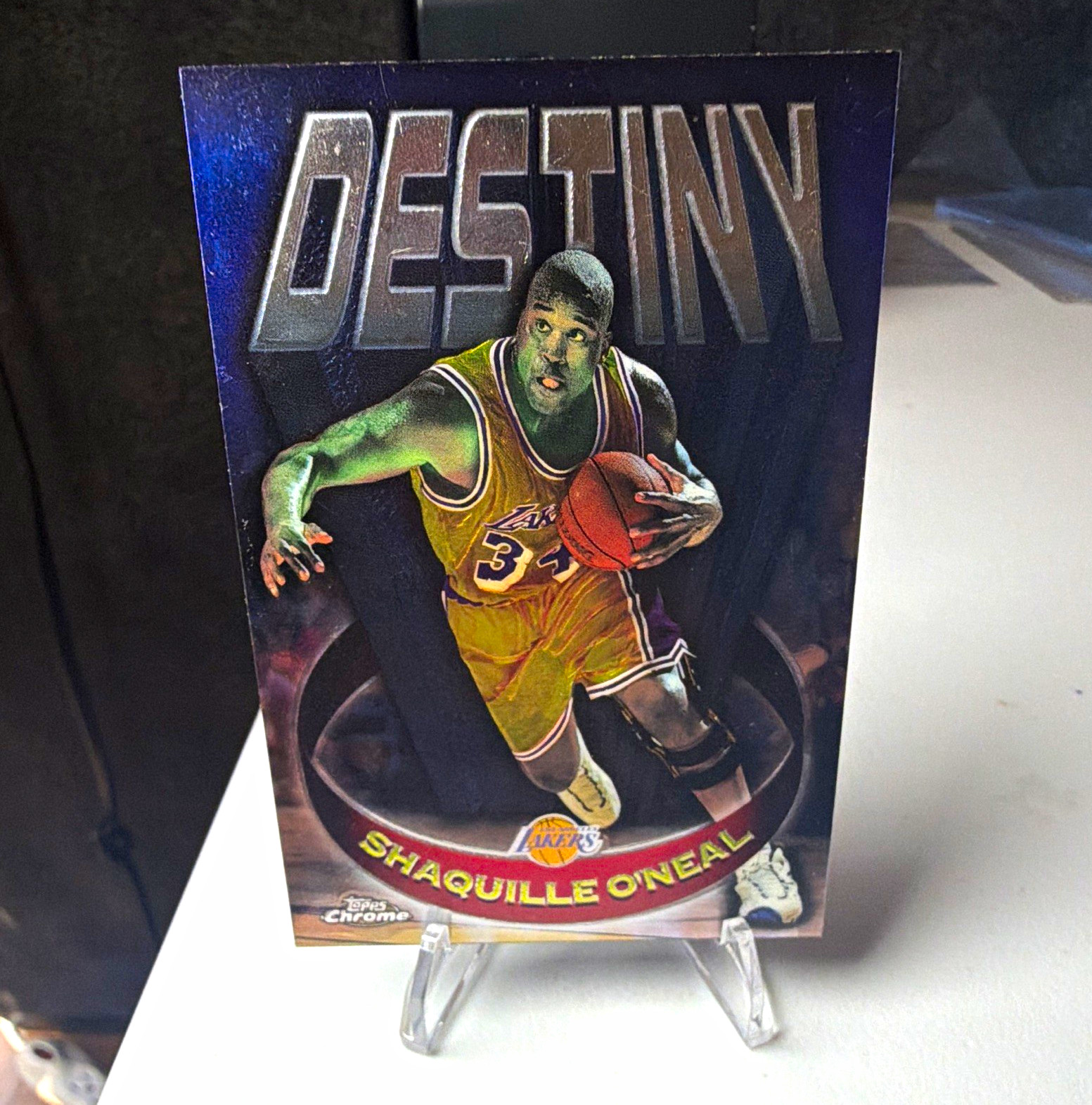 Topps Chrome 1997-98 Destiny Shaquille O\'Neal #D15 Los Angeles Lakers Topps Chrome 1997-98 Destiny Shaquille O\'Neal #D15 Los Angeles Lakers