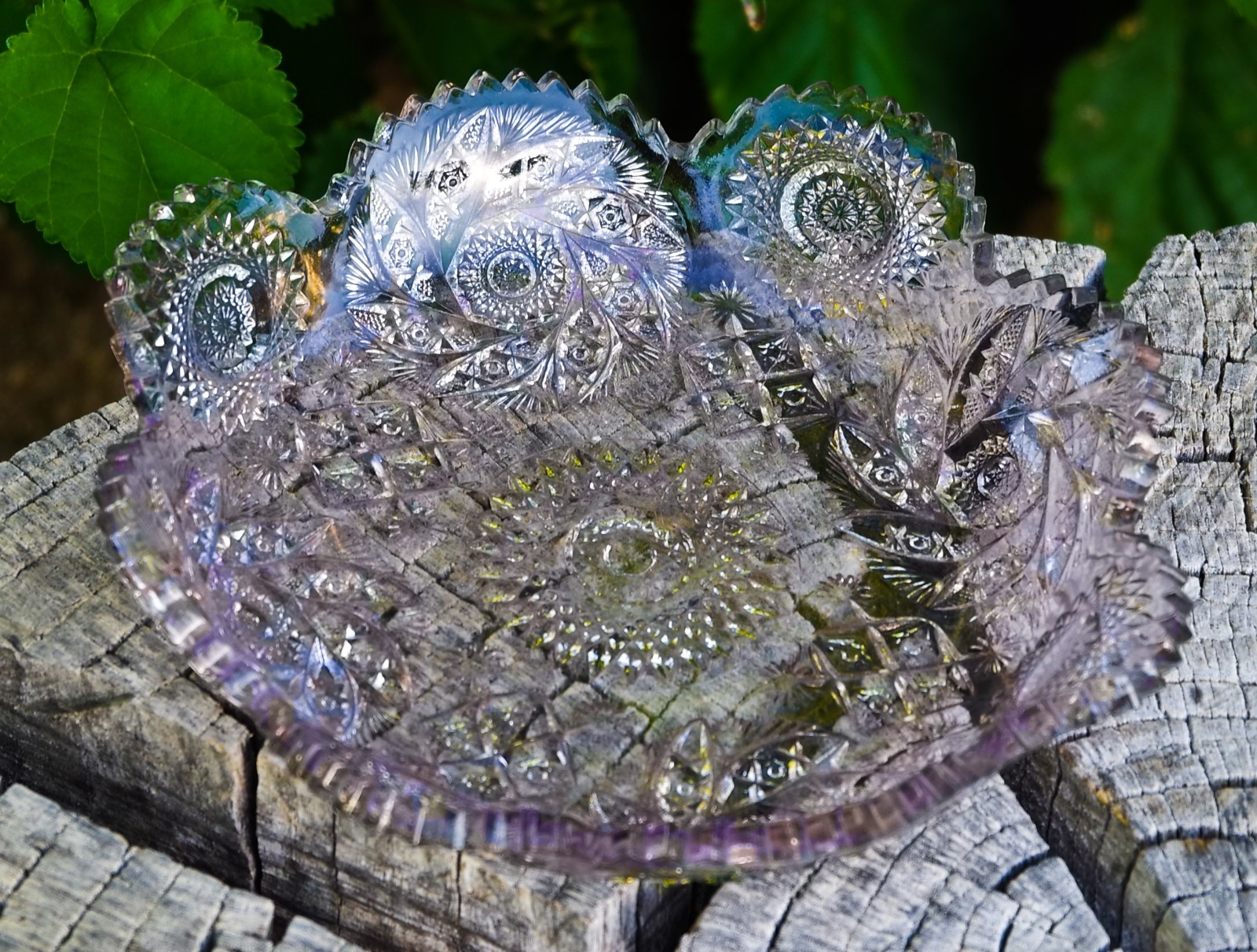 ANTIQUE Westmoreland Brilliant Glass EAPG Made in USA c.1910\'s Sun Colored