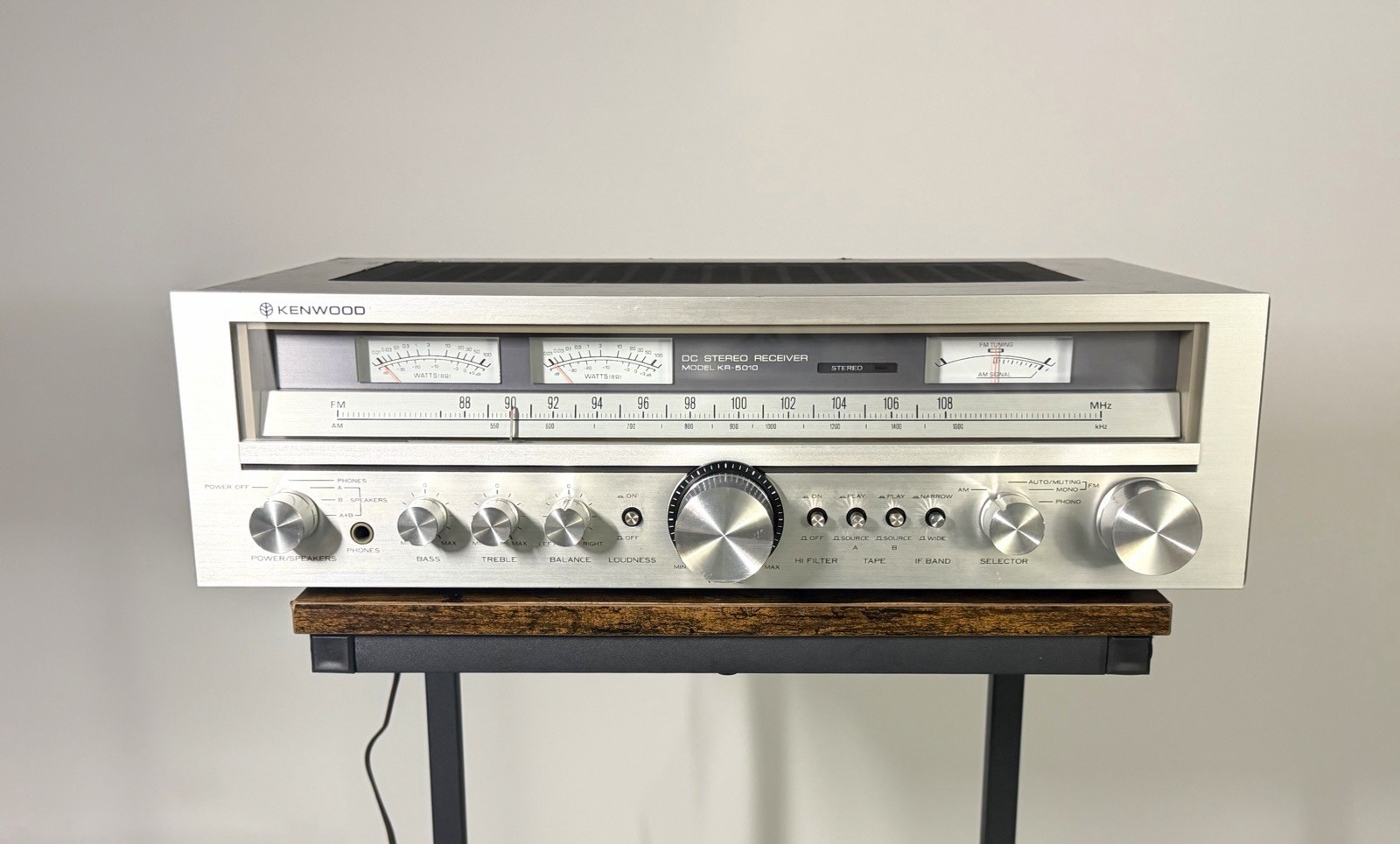 Kenwood KR-5010 AM/FM Stereo Receiver Japan - Tested Working