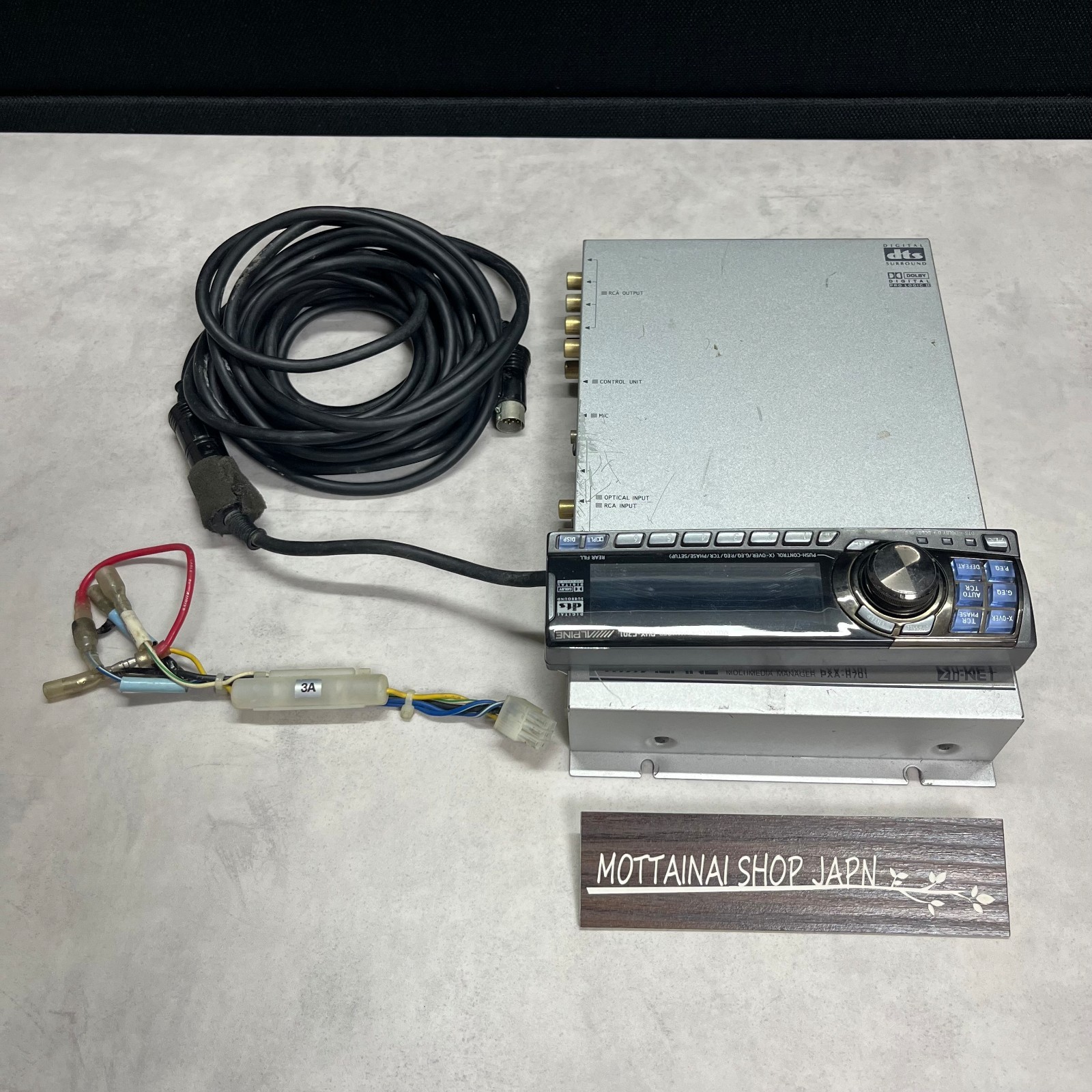 Alpine RUX-C701 + PXA-H701 Digital Sound Processor DSP Set Car Audio Tested Good