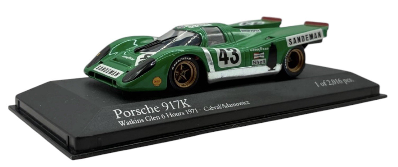 Minichamps 1/43 Porsche 917K 6h Watkins Glen Cabral/Adamowicz #43 1971 430716743