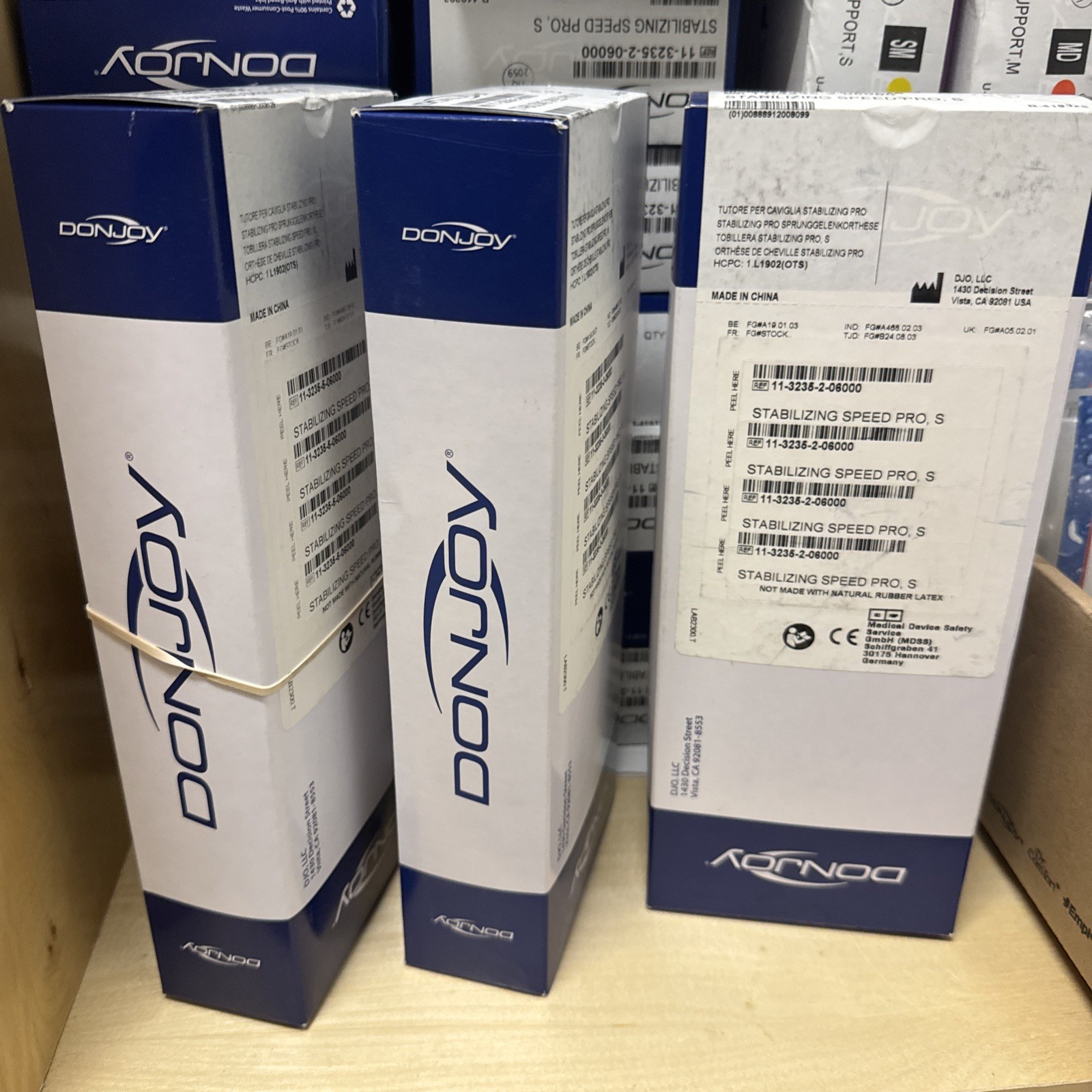 Lot Of 30 DonJoy Stabilizing Speed Pro- XL, Med, & Small Sizes
