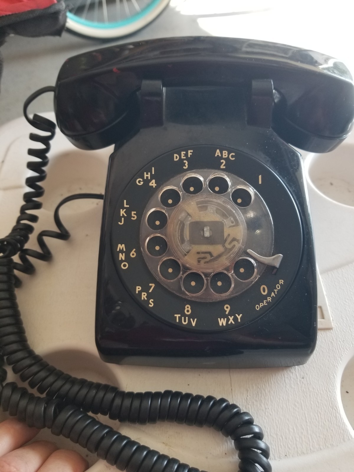 Retro Black Bell Systems Western Electric Rotary Desk Phone Telephone 