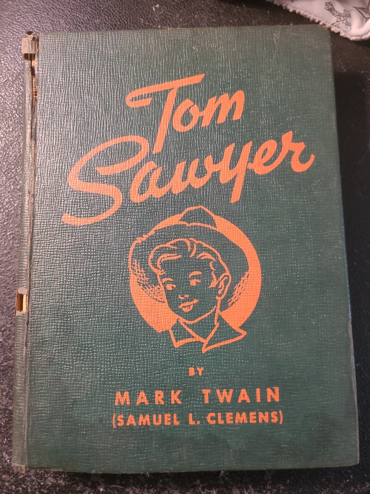 Vintage 1944 Tom Sawyer Illustrated HC Book Brown Cover Red Edges Children’s Lit Vintage 1944 Tom Sawyer Illustrated HC Book Brown Cover Red Edges Children’s Lit