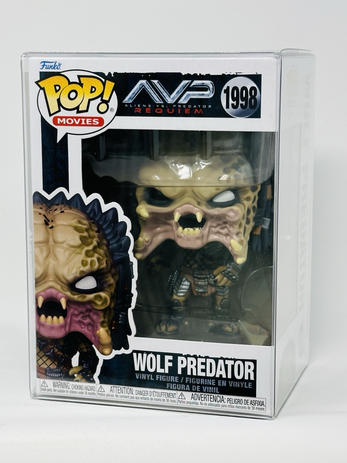 Funko Pop Alien Vs. Predator: Requiem - Wolf Predator #1998 with Protector Funko Pop Alien Vs. Predator: Requiem - Wolf Predator #1998 with Protector