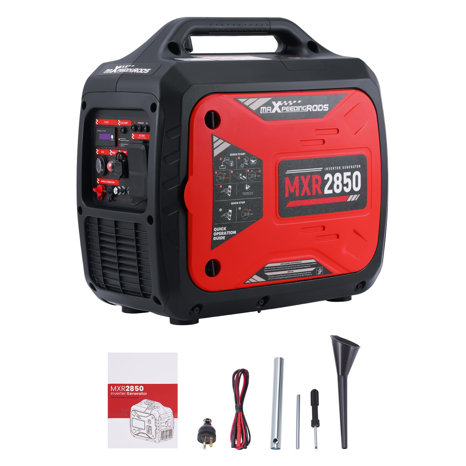 2200W/2850W Gasoline Inverter Generator Portable 18kg for Outdoor Camping