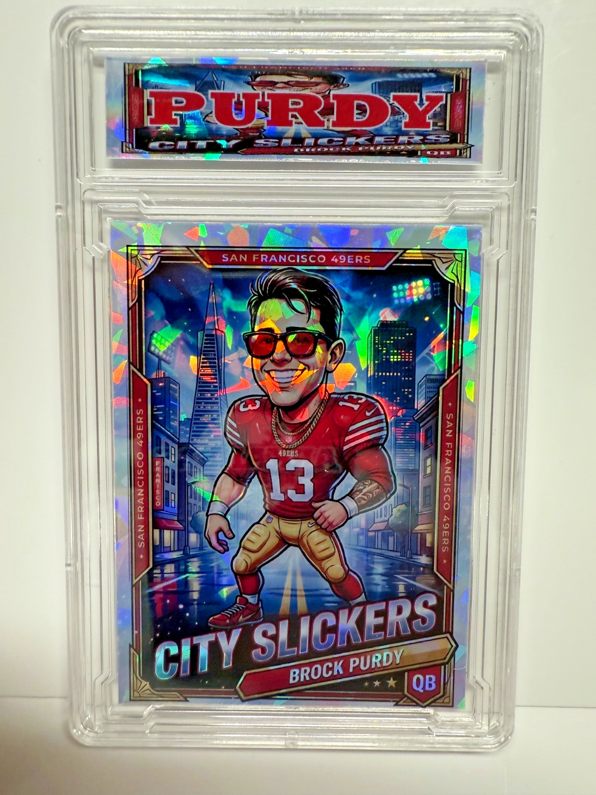 2026 Graded SP/500 49\'ers Brock Purdy City Slickers Ice Refractor rc 2026 Graded SP/500 49\'ers Brock Purdy City Slickers Ice Refractor rc